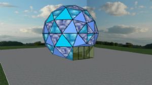 多面体水晶球SU模型