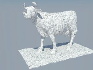 石牛雕塑免费SU模型