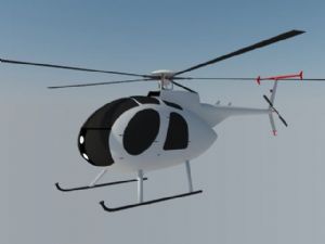 私人直升飞机SU模型