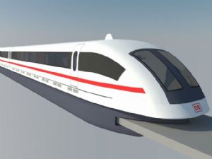 高铁动车火车SU模型
