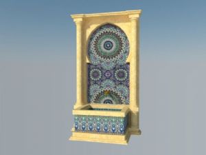 摩洛哥瓷砖喷SU模型