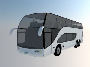 双层客车巴士SU模型