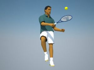 3D网球运动SU模型