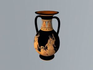 古董花瓶装饰SU模型