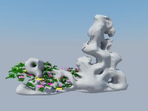 太湖石珊瑚石SU模型