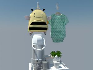 小蜜蜂儿童书SU模型