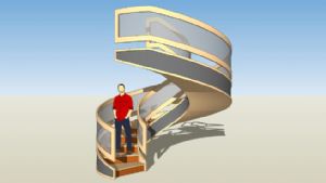 欧式旋转楼梯SU模型