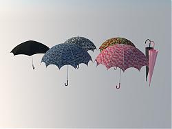 雨伞SU模型