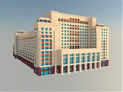 [vip]欧式酒店建筑su模型
