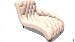 躺椅沙发家具su模型
