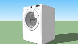 滚筒洗衣机SU模型