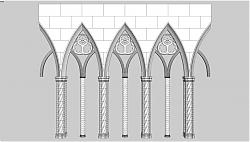 柱子拱门SU模型