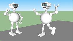 智能跳舞机器人SU模型