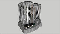 高层商业建筑SU模型