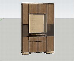 木柜组合柜家具SU模型