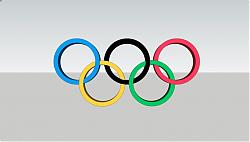奥运五环标志SU模型