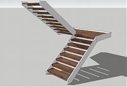 步梯楼梯SU模型