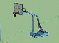 篮球架篮球框SU模型