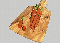 厨房蔬菜胡萝卜SU模型