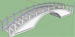 拱桥桥梁石桥SU模型
