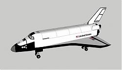 航天飞机宇航飞行器SU模型