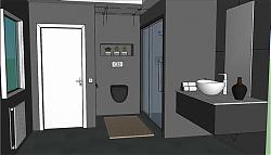 浴室浴室柜SU模型