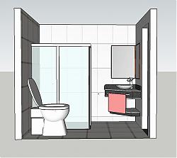 浴室卫生间马桶SU模型
