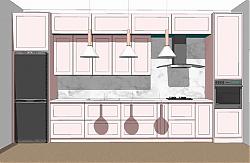 厨房橱柜吊灯SU模型